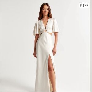 Abercrombie & Fitch Cream Maxi Skirt